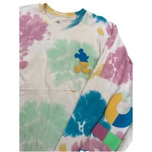 Disney Parks Mickey Mouse Tie Dye Easter Crumble Spirit Jersey Size Large